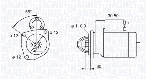 MAGNETI MARELLI Starteris 063522235040